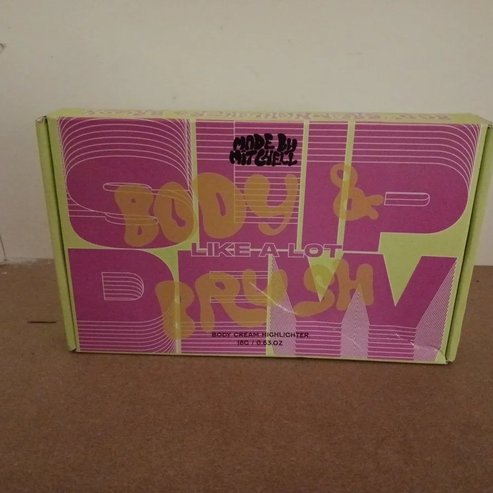 BOXED AND SEALED MADE BY MITCHELL LIKE A LOT BODY CREAM & BRUSH