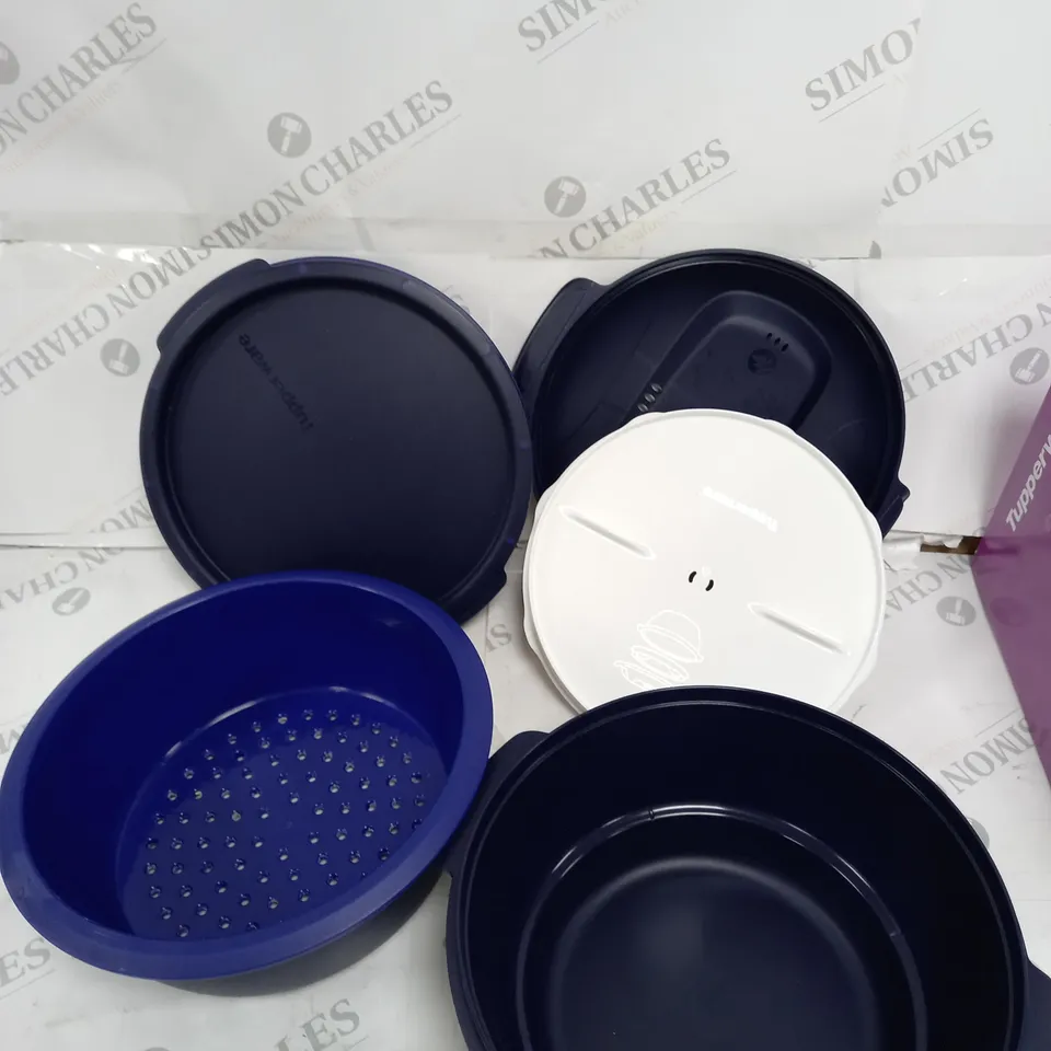 BOXED MICROWAVABLE TUPPERWARE STORAGE CONTAINERS 