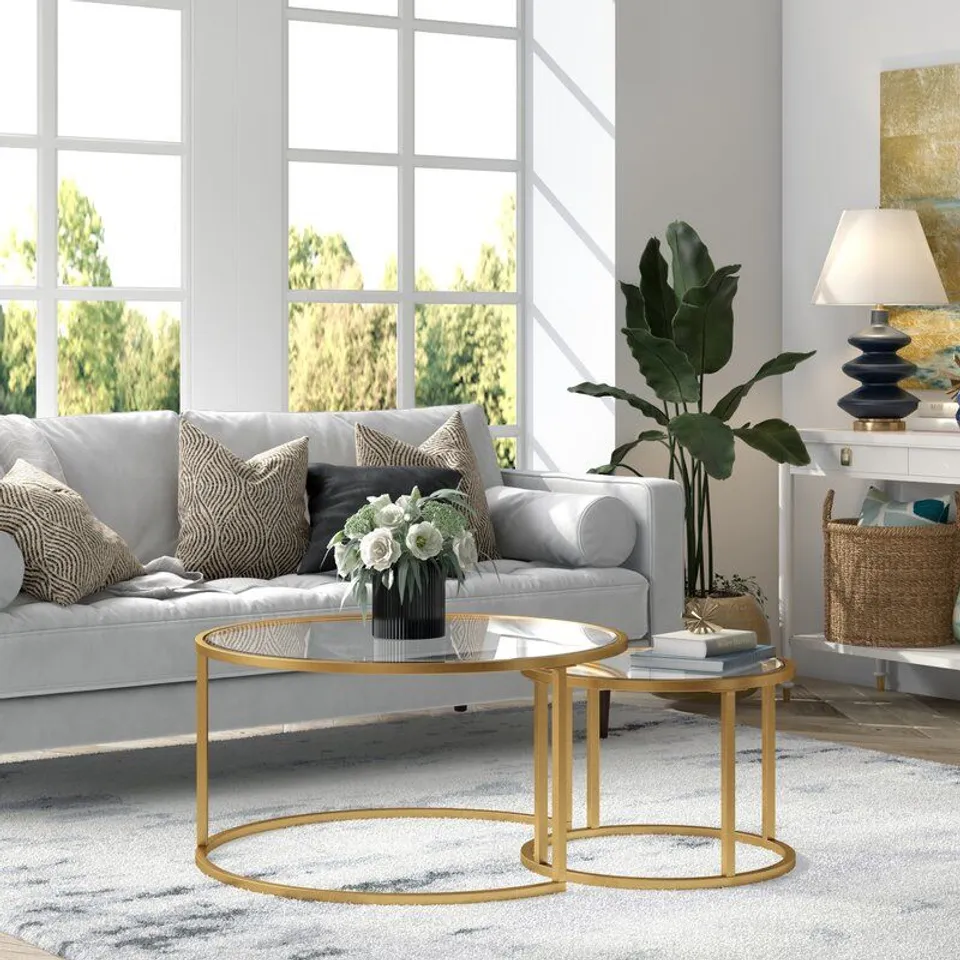 HARLESS 2 PIECE COFFEE TABLE SET