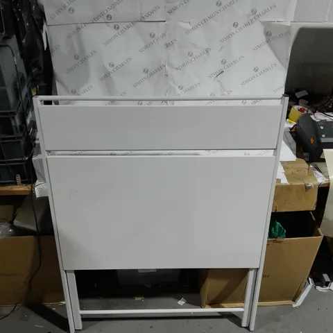 WHITE COMPUTER DESK - COLLECTION ONLY
