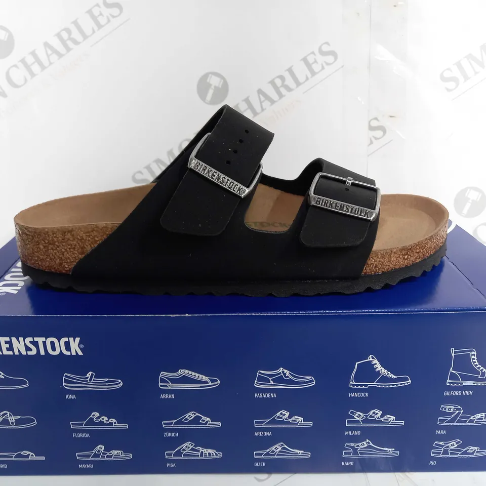 BOXED BIRKENSTOCK ARIZONA BS BLACK & BROWN SANDALS - UK 5 