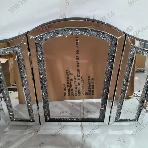 OUTLET JM BY JULIEN CRYSTAL DRESSING TABLE MIRROR (COLLECTION ONLY)