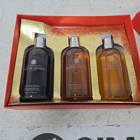 MOLTON BROWN LONDON BATH & SHOWER GEL TRIO GIFT SET – BOXED
