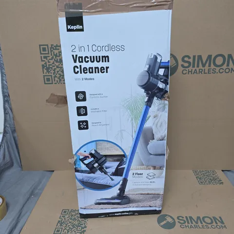 KEPLIN 2-IN-1 CORDLESS VACUUM CLEANER – BOXED 