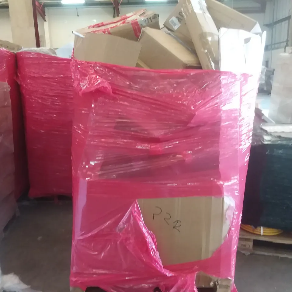 PALLET OF ASSORTED ITEMS INCLUDING AIR COOLER, NUEVO, RUSSELL HOBS TOWER FAN, EURO HOME, PORTABLE TOILET, MB-601 WATER GUN