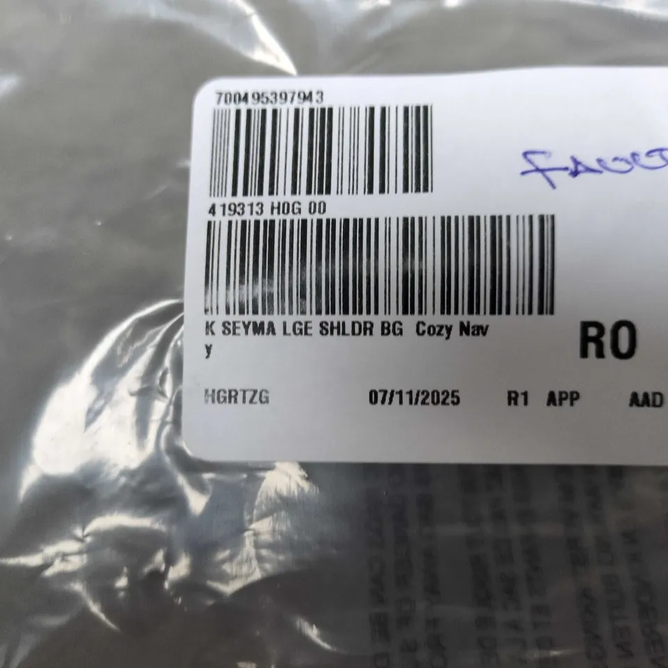 KIPLING DENIM CROSSBODY BAG WITH SIGNATURE ROUND LOGO