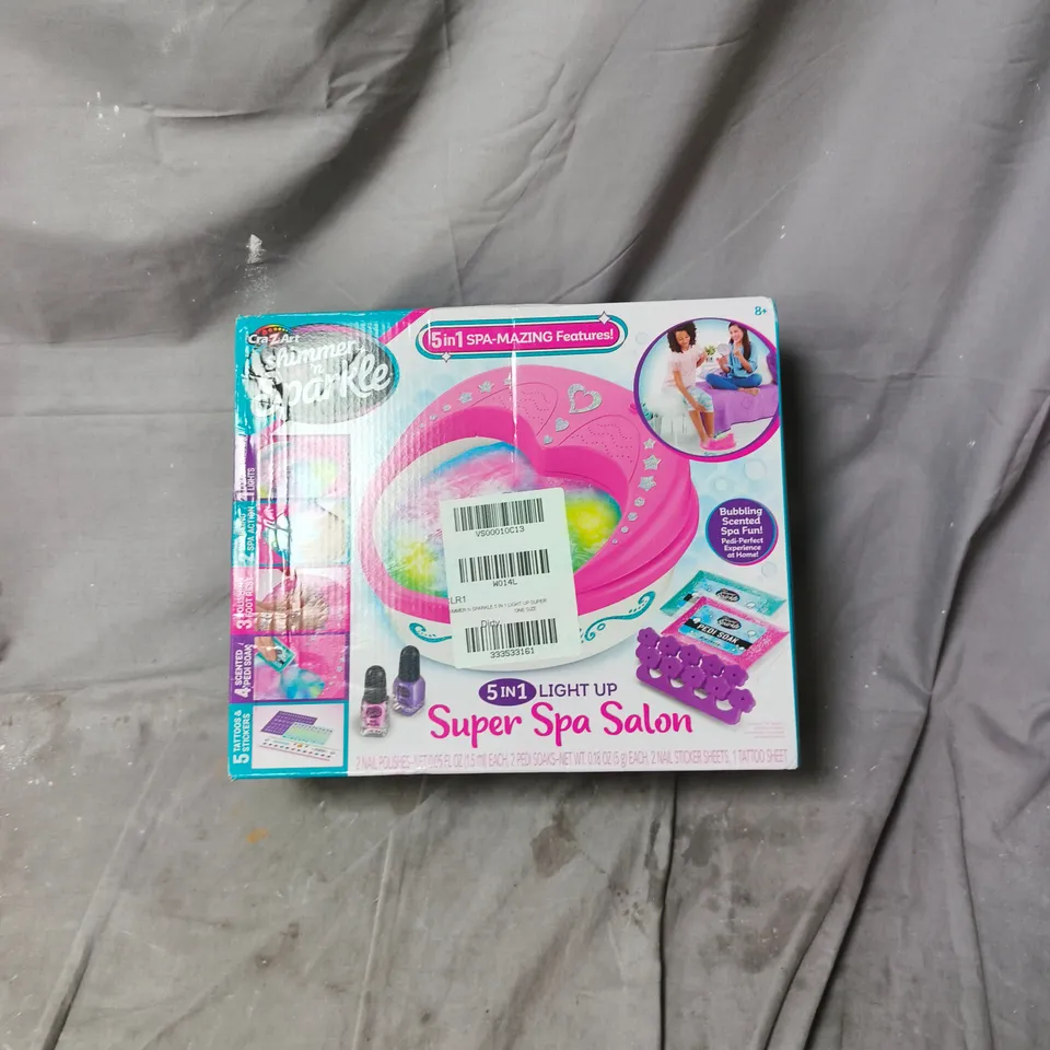 SHIMMER N SPARKLE 5 IN 1 LIGHT UP SUPER SPA SALON