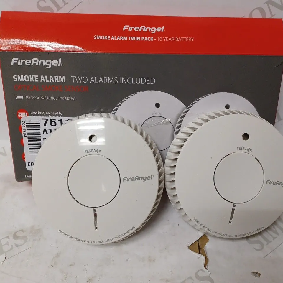 FIREANGEL TWO SMOKE ALARM SET