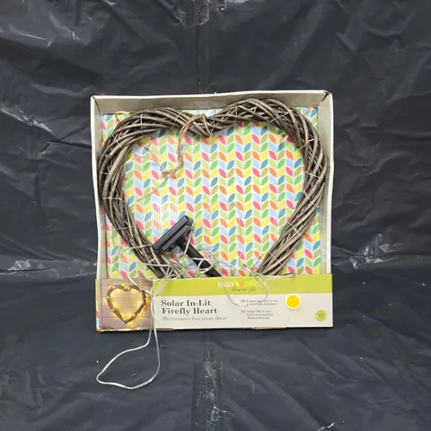 SMART SOLAR INLIT FIREFLY HEART 40CM
