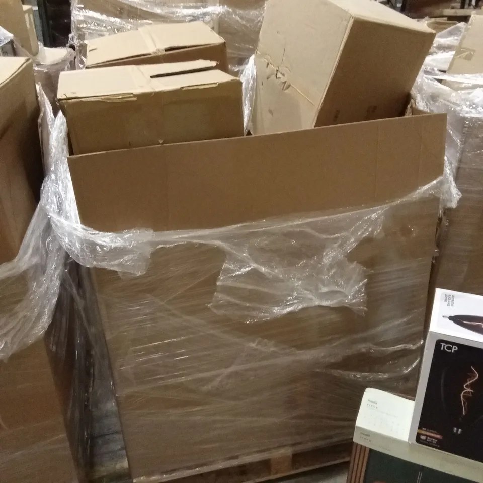PALLET TO CONTAIN A LARGE QUANTITY OF DESIGNER HOME LIGHTING GOODS AND PRODUCTS