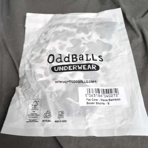 3 PAIRS OF ODDBALLS MEN'S BAMBOO BOXER SHORTS – SIZE S