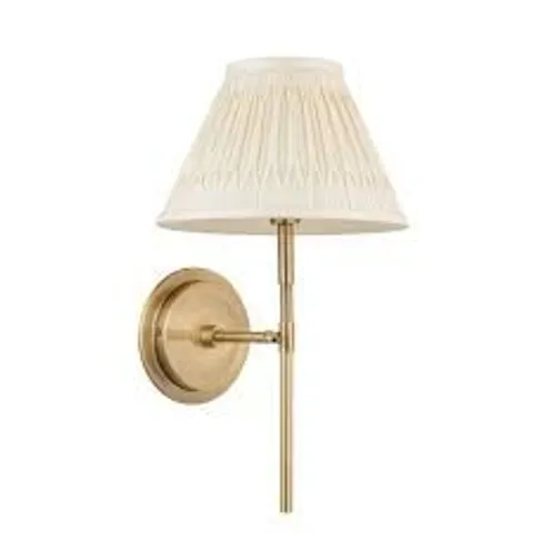 BOXED ENDON LIGHTING RENNES ANTIQUE BRASS WALL LIGHT