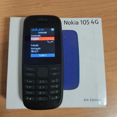 BOXED NOKIA 105 4G 4TH EDITION MOBILE IN BLACK