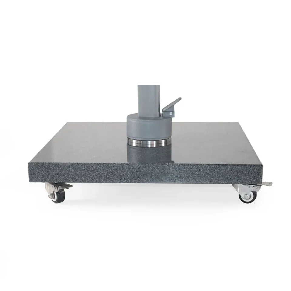 BOXED BELLE GRANITE 120KG CANTILEVER PARASOL BASE WITH WHEELS