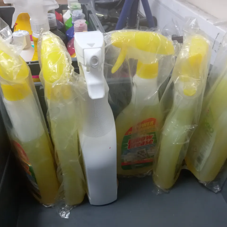 LOT OF APPROXIMATELY 36 ASSORTED HOME LIQUID ITEMS TO INCLUDE BARLEY-BIO ALGAE CONTROL, SPIRITS OF SALT AND ELBOW GREASE - COLLECTION ONLY