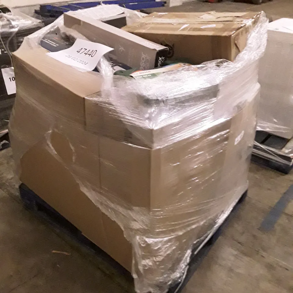 PALLET OF APPROXIMATELY 45 UNPROCESSED RAW RETURN HOUSEHOLD AND ELECTRICAL GOODS TO INCLUDE;