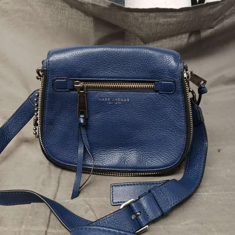 MARC JACOBS BLUE LEATHER SHOULDER BAG