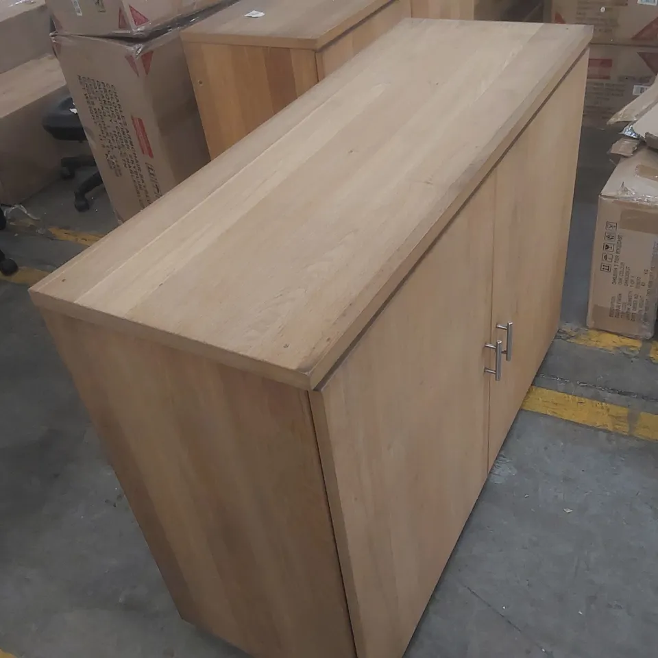 DESIGNER 2 DOOR CUPBOARD IN OAK