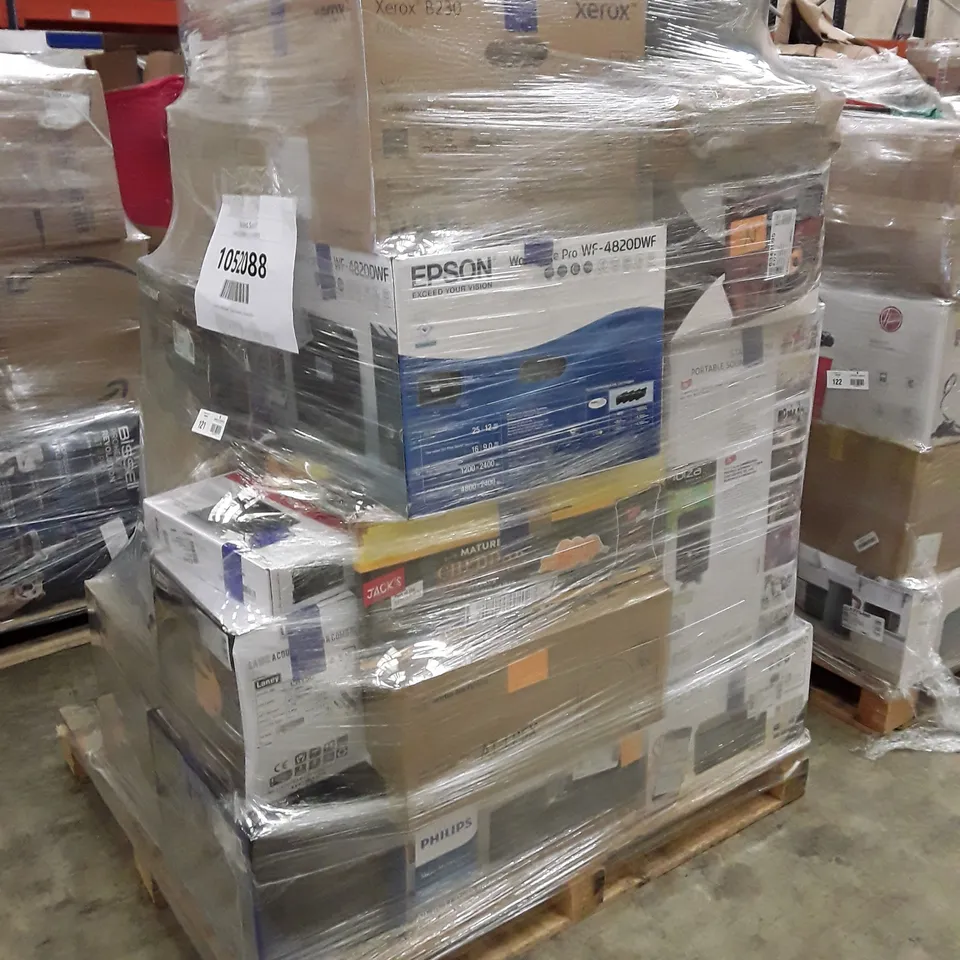 PALLET OF APPROXIMATELY 20 UNPROCESSED RAW RETURN HOUSEHOLD AND ELECTRICAL GOODS TO INCLUDE;