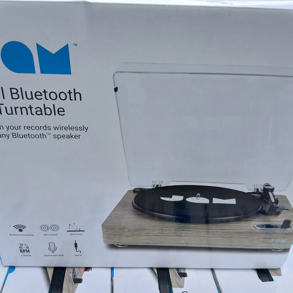 BOXED JAM VINYL BLUETOOTH TURNTABLE 