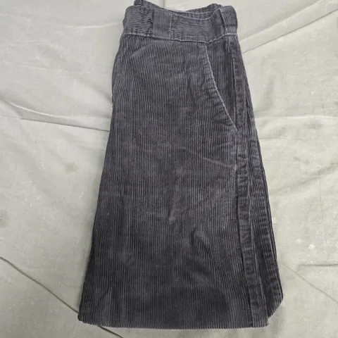 DICKIES CORDUROY TROUSERS – DARK GREY/BLACK, WAIST UK 32 (W32) – MEN'S WORKWEAR
