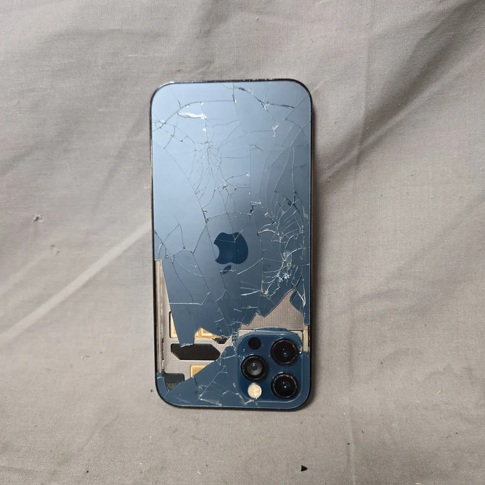 APPLE IPHONE 12 PRO PACIFIC BLUE 128GB – BOXED (DAMAGED SCREEN AND BACK)