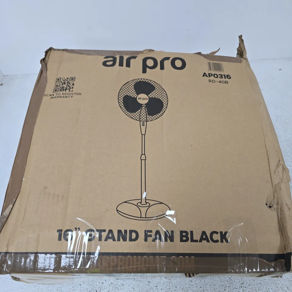 AIR PRO 10" STAND FAN – BLACK