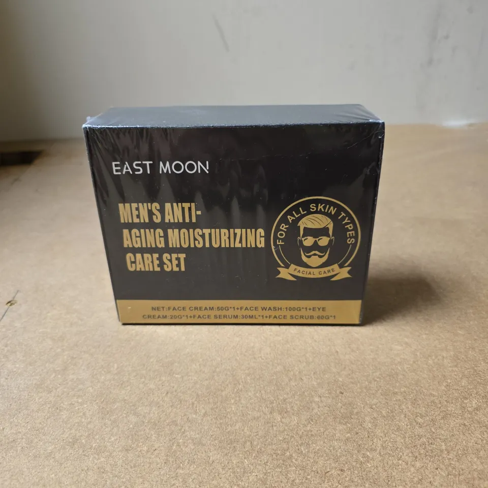 EAST MOON MEN'S ANTI-AGEING SKINCARE SET – FACIAL CARE (BOXED)