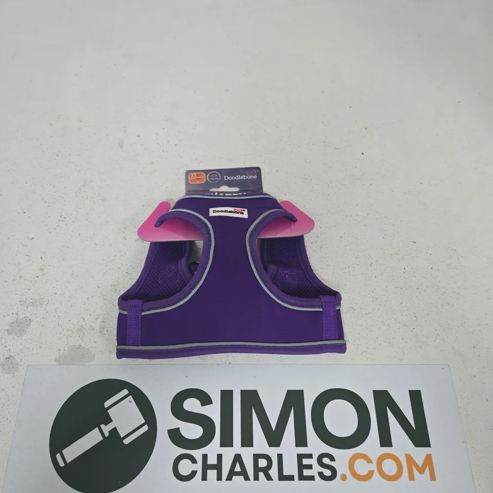 DOODLEBONE SNAPPY DOG HARNESS – PURPLE, SIZE 2 (41–46 CM CHEST)