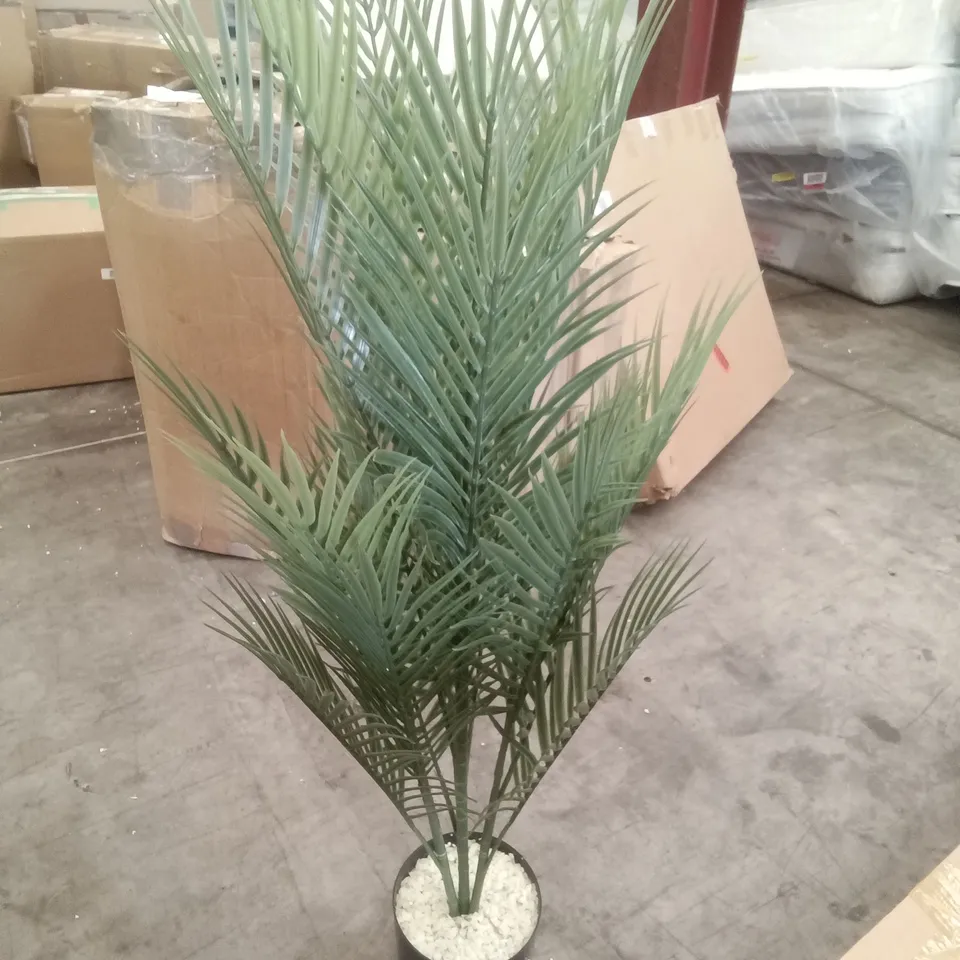 BOXED FLOURESCENT ARTIFICIAL PALM PLANT