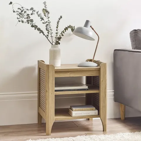 BOXED ALANDRIA END TABLE - OAK COLOUR (1 BOX)