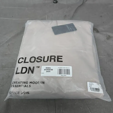 Closure LDN Relaxed Fit Hoody – Stone, UK M