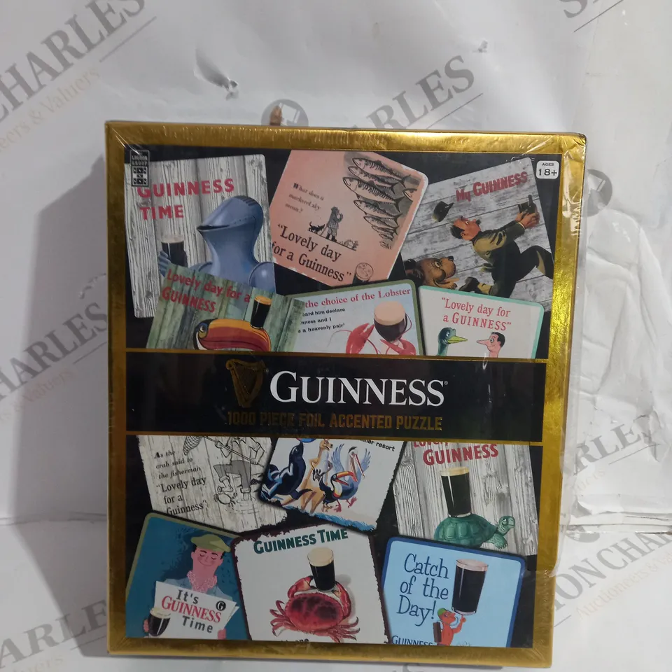 BOX GUINNESS 1000 PEICE FOIL ACCENTED PUZZLE 