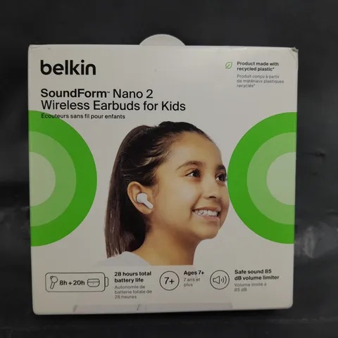 BELKIN SOUNDFORM NANO 2 WIRELESS EARBUDS FOR KIDS