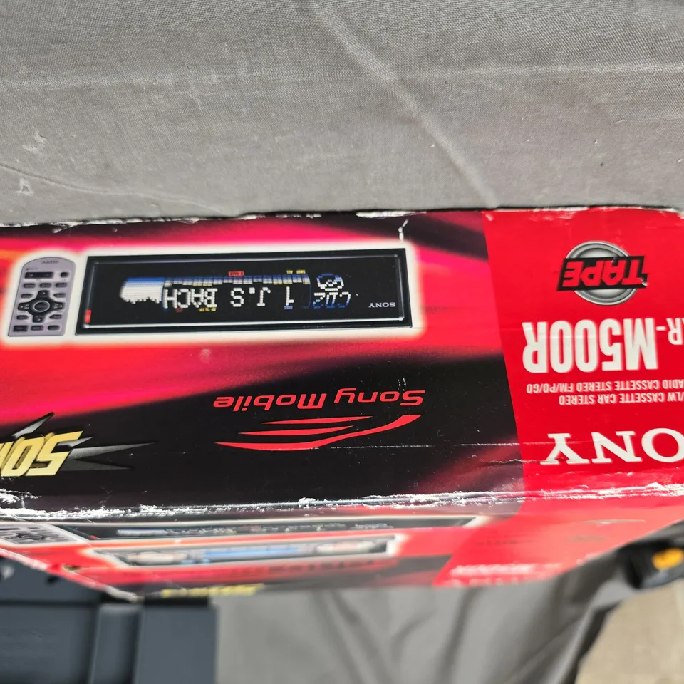 SONY XR-M500R CAR STEREO HEAD UNIT – 50W X 4 – BOXED (CASSETTE/CD CHANGER)