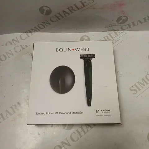 BOLIN WEBB LIMITED EDITION R1 RAZOR AND STAND