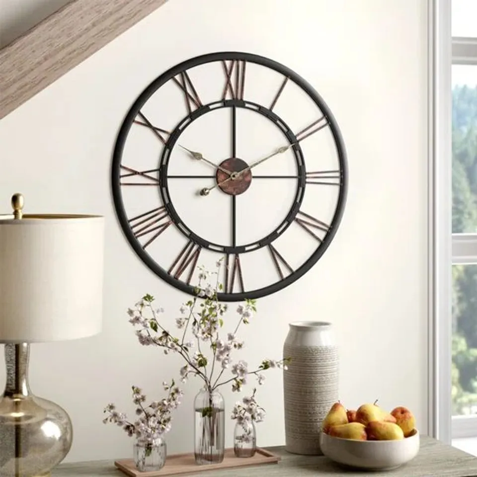 BOXED ALTOM 60CM SILENT WALL CLOCK