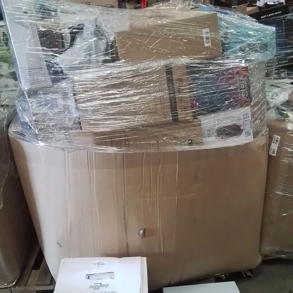 PALLET TO CONTAIN A LARGE QUANTITY OF ELECTRICAL PRODUCTS TO INCLUDE;HEATED THROW,3IN1 WIRELESS CHARGING STATION 