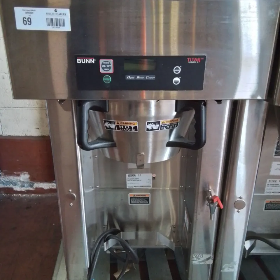BUNN TITAN SINGLE COMMERCIAL COFFEE BREWER