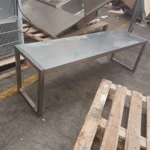 STAINLESS STEEL COMMERCIAL KITCHEN WORKTOP PIECE
