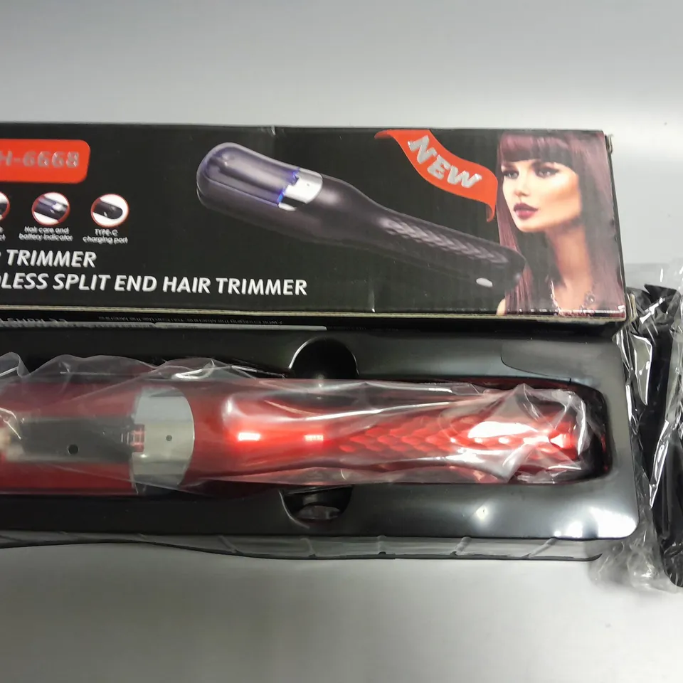 BOXED RH-6668 HAIR TRIMMER CORDLESS SPLIT END HAIR TRIMMER