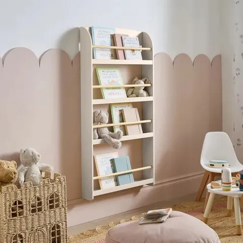 BOXED DUNELM HAILEE BOOKCASE - MUSHROOM (1 BOX)