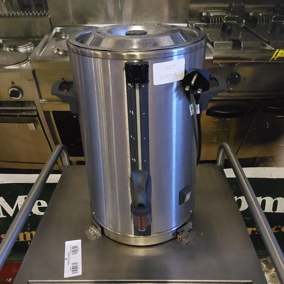 COMMERCIAL STAINLESS STEEL CATERING TROLLEY WITH HOT WATER BOILER DISPENSER 