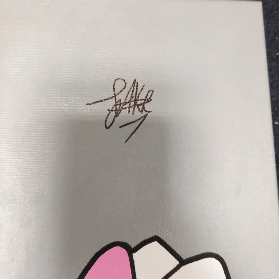 JAKE DOES ART HELLO KITTY X SPIDERMAN SIGNED CANVAS