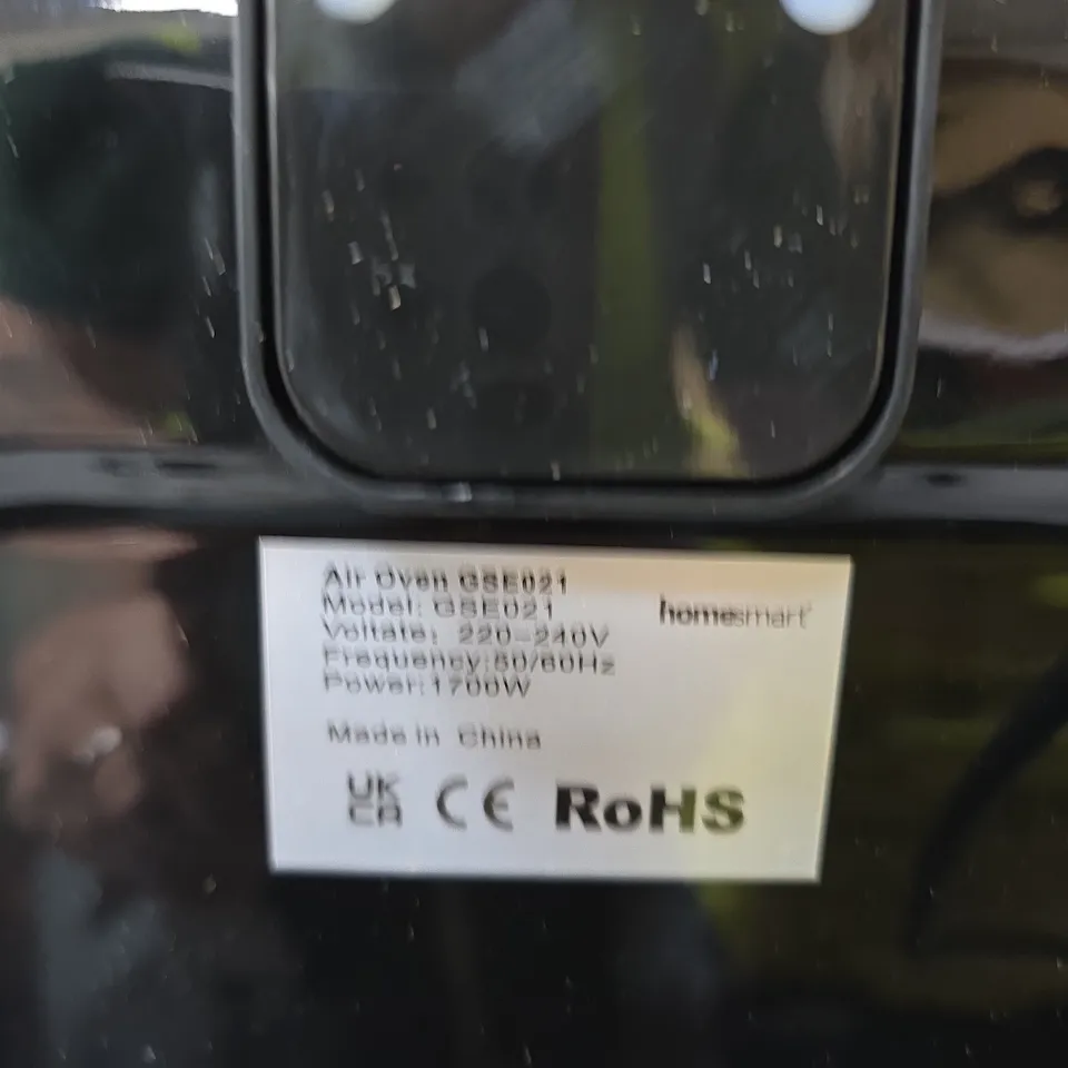 HOMESMART SMART CRISP AIR OVEN 13L – BLACK WITH DIGITAL DISPLAY (MODEL GSE021)