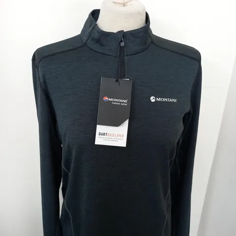 MONTANE DART ZIP NECK TECH TOP SIZE S