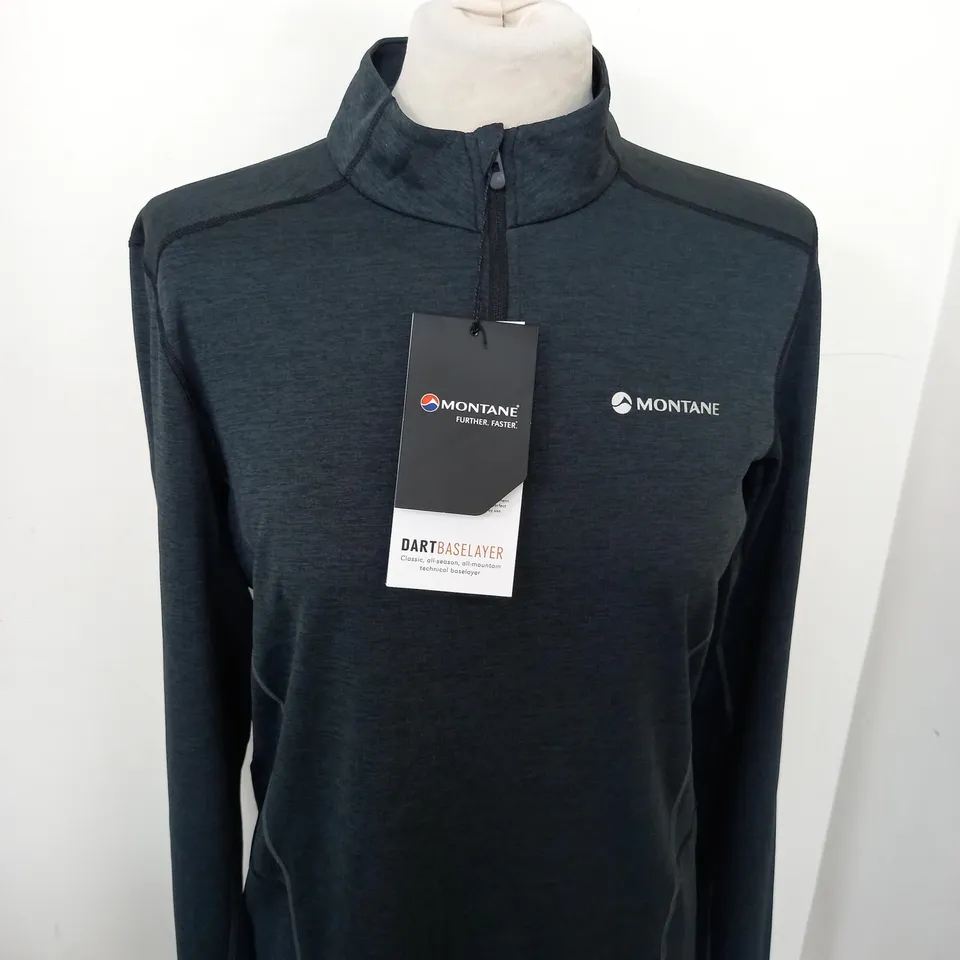 MONTANE DART ZIP NECK TECH TOP SIZE S