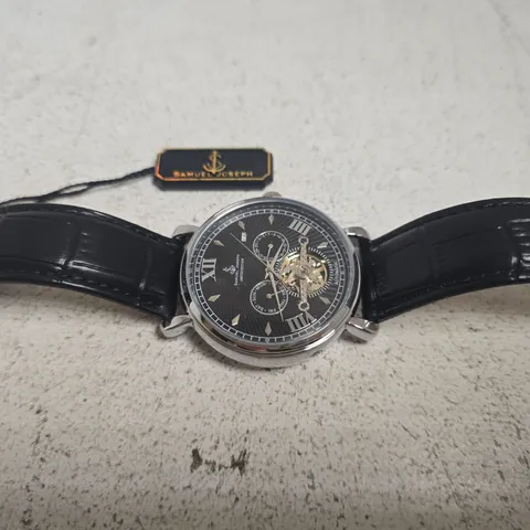 SAMUEL JOSEPH AUTOMATIC LIMITED WATCH IN SILBER/BLACK