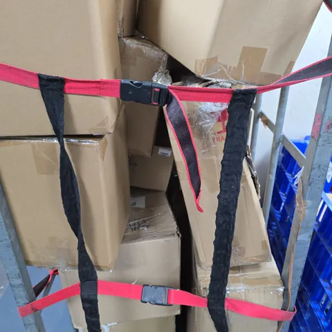 CAGE OF APPROXIMATELY 10 ASSORTED BROKEN ITEMS TO INCLUDE - TINKERBELL GARDEN LIGHT , UNBRANDED MULTICOLOURED RABBIT STANDING ETC 