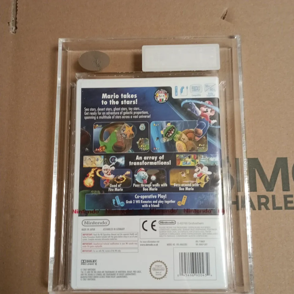 SUPER MARIO GALAXY - NINTENDO WII - 2007 - GRADED 90 - MINT GOLD - ARCHIVE NO. VG008212